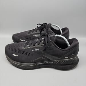Brooks Adrenaline GTS 23 Running Shoes Triple Black Men's Size 10 2E Sneakers